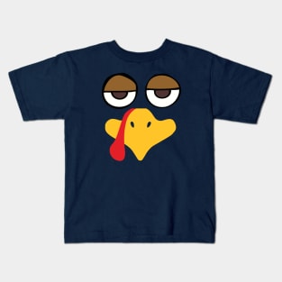 Unamused turkey face for Thanksgiving Kids T-Shirt